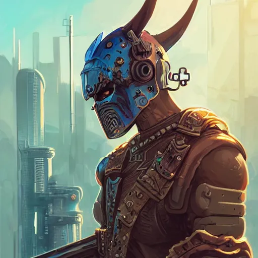 Image similar to cyberpunk viking helmet mask warrior goddess robot ninja fantasy, art gta 5 cover, official fanart behance hd artstation by jesper ejsing, by rhads, makoto shinkai and lois van baarle, ilya kuvshinov, ossdraws