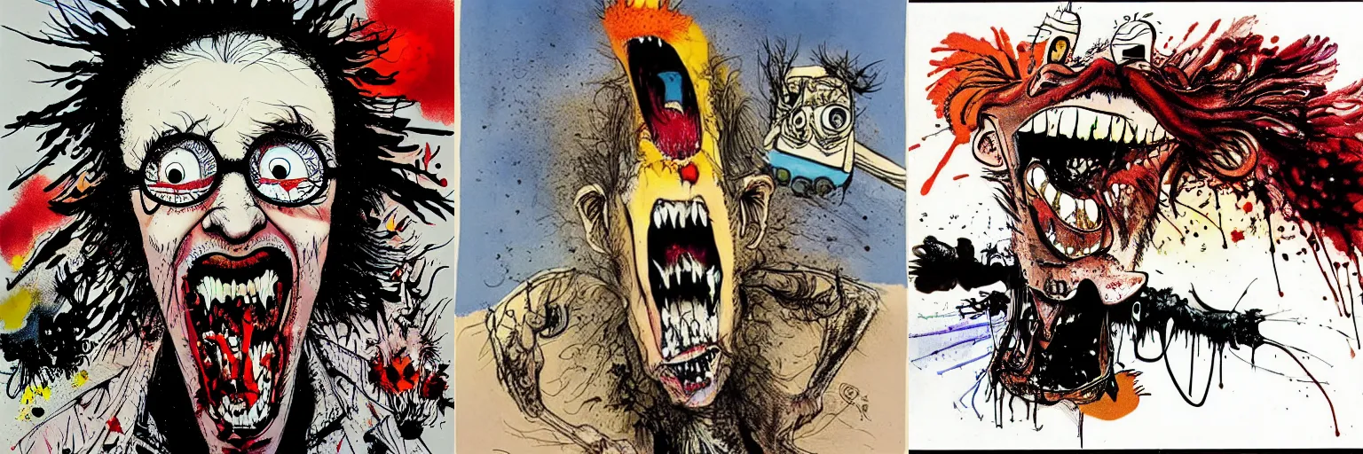 Prompt: rage by ralph steadman