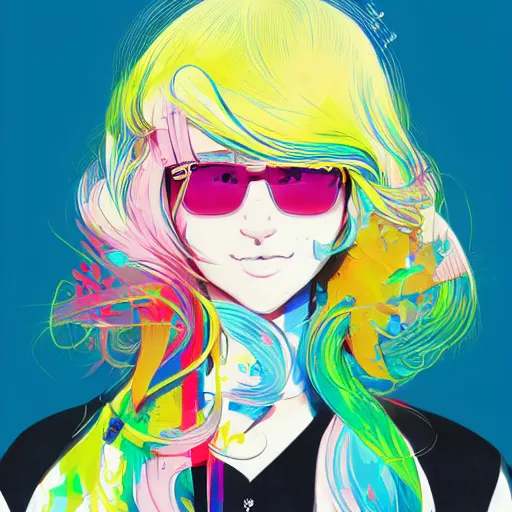 Image similar to a portrait of blonde girl by hiroyuki takahashi, detailed, 4 k