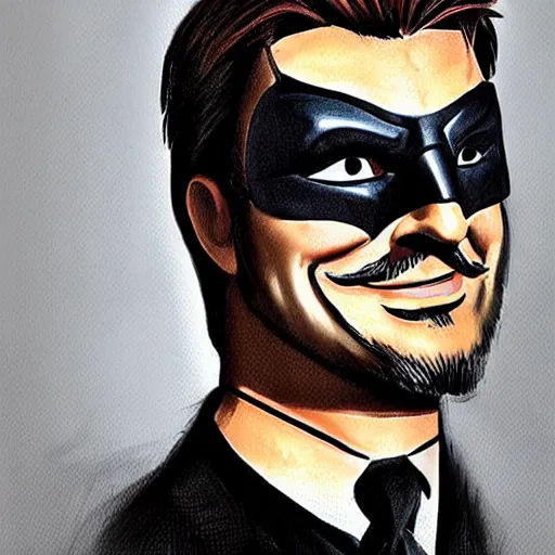 Prompt: nathan fillion in the style of guy fawkes mask