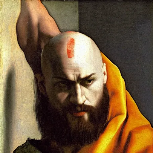 Prompt: kratos by johannes vermeer