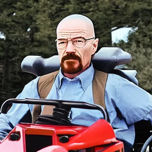Prompt: Walter White in a go-kart