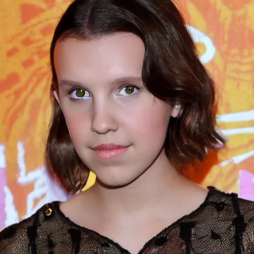 Prompt: photo millie bobby brown, large shot