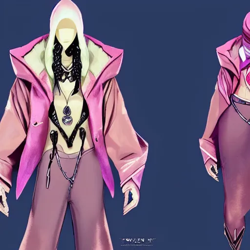 Image similar to league of legends high - fashion character designed by kanye west