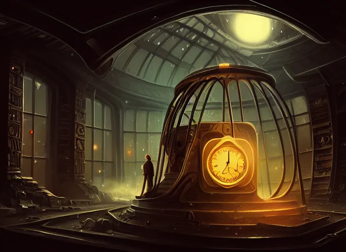 Image similar to time travel machine, future, time travel, illustration, high quality, details, intricate, atmosphere, highly detailed, cinematic, digital painting, deviantart, cinematic, concept art