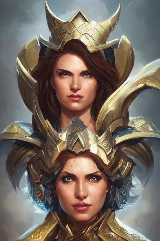 Image similar to amazon valkyrie athena, d & d, fantasy, portrait, highly detailed, headshot, digital painting, trending on artstation, concept art, sharp focus, illustration, art by artgerm and greg rutkowski and magali villeneuve