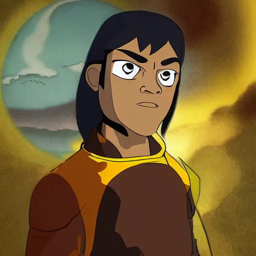 Image similar to Laurence Fishburne in Avatar: the last airbender, designed by Bryan Konietzko