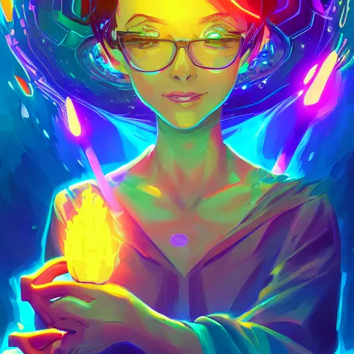 Image similar to skill magic deepdream radiating a glowing aura stuff loot legends stylized digital illustration video game icon artstation lois van baarle, ilya kuvshinov, rossdraws,