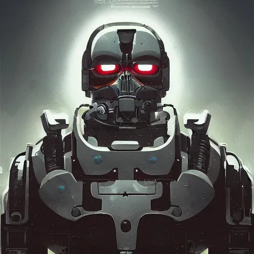 Image similar to face icon stylized minimalist terminator salvation, loftis, cory behance hd by jesper ejsing, by rhads, makoto shinkai and lois van baarle, ilya kuvshinov, rossdraws global illumination