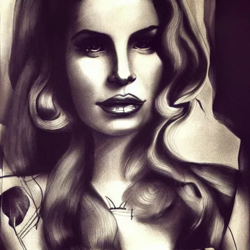 Image similar to Lana del rey tattoo design, photorealistic, dramatic