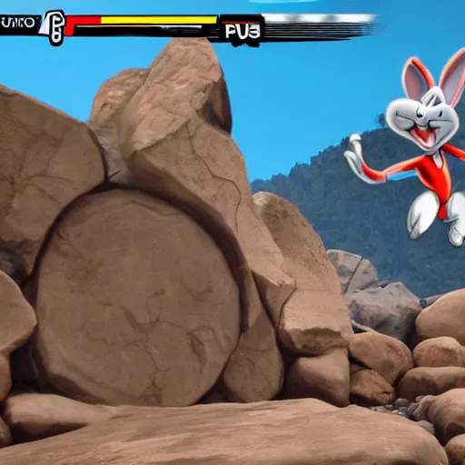 Image similar to bugs bunny screenshot from apex legends play of the game