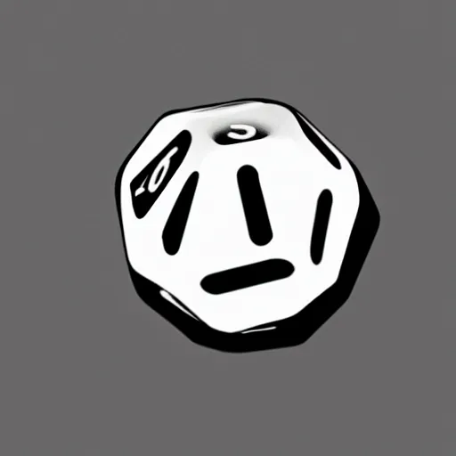 Prompt: a sketch of a twenty sided die made by water fountain, simple shape, vector, illustrator, clean, ultra realistic, art, perfect straight lines, extremely detailed, unreal engine render