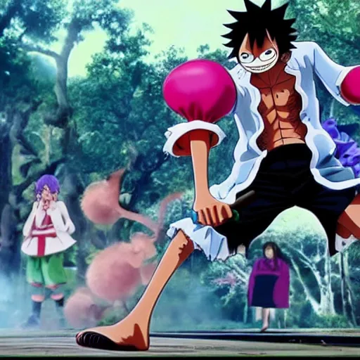 Prompt: real-life brook one piece, a still of a thriller movie