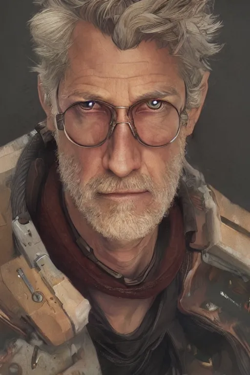 Prompt: Cinematic portrait of middle aged Wade Watts from Ready Player One, highly detailed, digital painting, artstation, concept art, smooth, sharp focus, illustration, art by artgerm and greg rutkowski and alphonse mucha