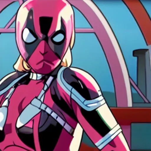 Prompt: A still of Gwenpool in Deadpool 3 (2023)