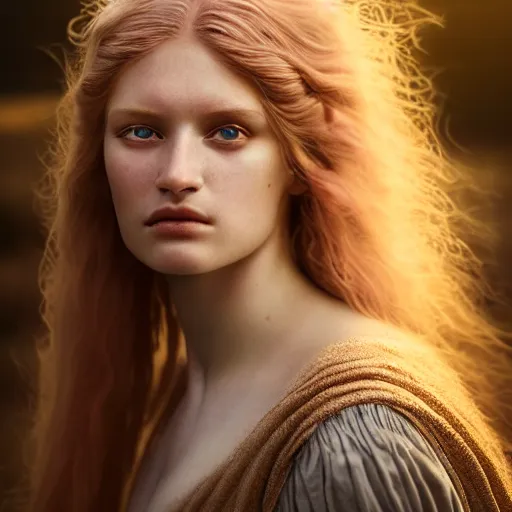 Prompt: photographic portrait of a stunningly beautiful norse renaissance female in soft dreamy light at sunset, contemporary fashion shoot, by edward robert hughes, annie leibovitz and steve mccurry, david lazar, jimmy nelsson, breathtaking, 8 k resolution, extremely detailed, beautiful, establishing shot, artistic, hyperrealistic, beautiful face, octane render