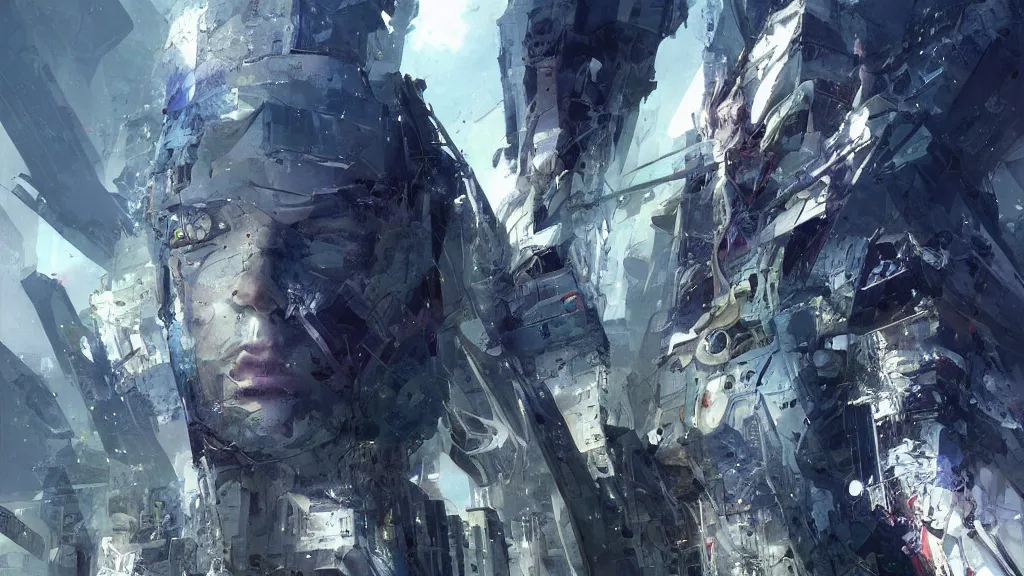 Prompt: self portrait by Stephan Martiniere.