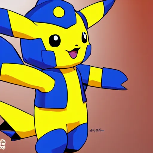 Prompt: pikachu as megaman, hyperrealistic l-1024 w-1024