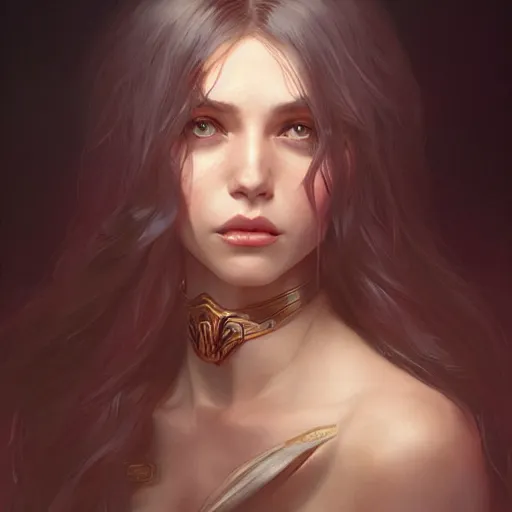 Image similar to Isabella, child of dark, highly detailed, digital painting, artstation, concept art, smooth, sharp focus, illustration, Unreal Engine 5, 8K, art by artgerm and greg rutkowski and alphonse mucha