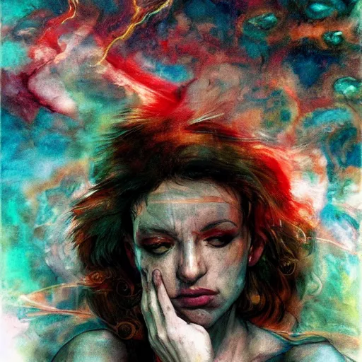 Image similar to the energy of dreams, 8 k resolution, beautiful, dark ambient, neoplasticism art, marvel comics dslr hdr, art by artemisia gentileschi, water color, artstation, concept art, smooth, sharp focus, illustration