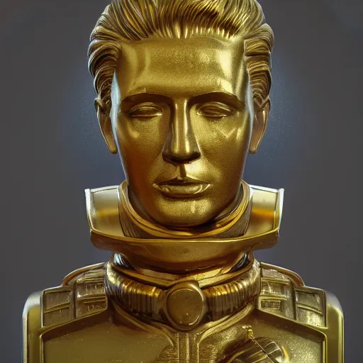 Prompt: portrait of ussr gold statue, 8 k uhd, unreal engine, octane render in the artstyle of finnian macmanus, john park and greg rutkowski