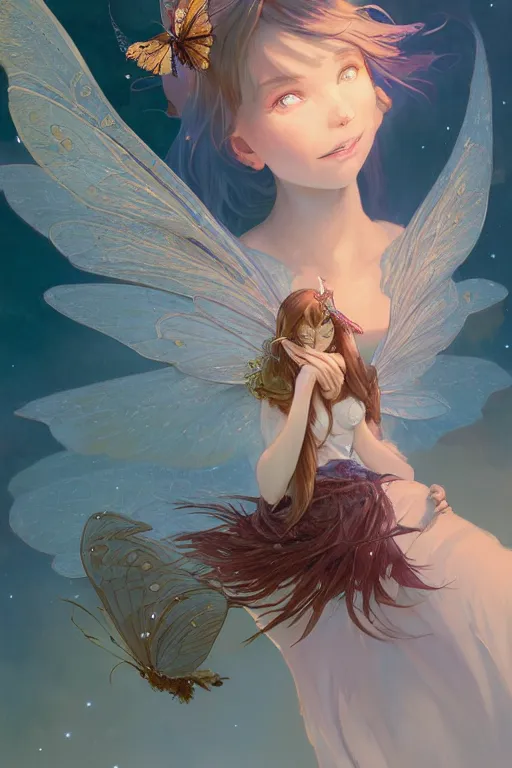 Prompt: highly detailed portrait of a cute flying fairy alpaca with butterfly wings, unreal engine, fantasy art by greg rutkowski, loish, rhads, ferdinand knab, makoto shinkai and lois van baarle, ilya kuvshinov, rossdraws, tom bagshaw, alphonse mucha, global illumination, radiant light, detailed and intricate environment