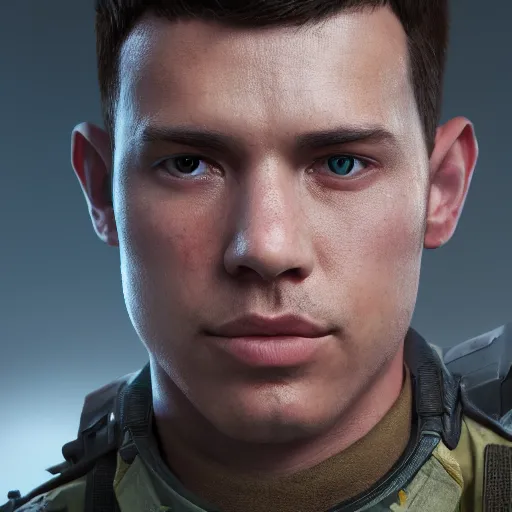 Prompt: portrait of soldier, 8 k uhd, unreal engine, octane render in the artstyle of finnian macmanus, john park and greg rutkowski