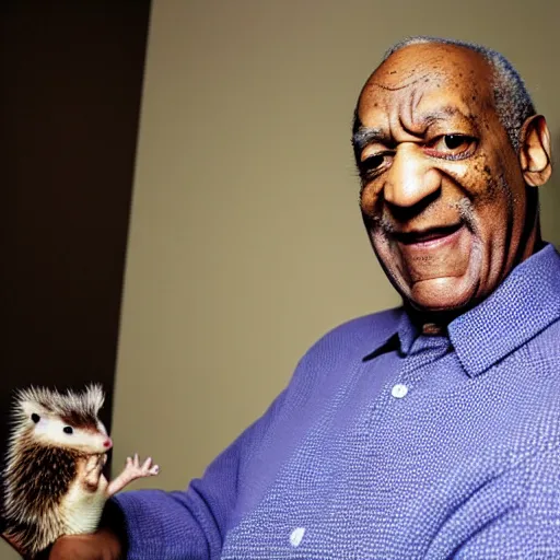 a photograph of comedian bill cosby holding a baby | Stable Diffusion ...