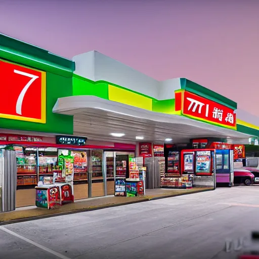 Prompt: 7 - eleven in 2 0 2 1 by hisaji hara