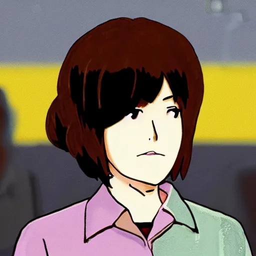 Prompt: Cory aquino in rent-a-girlfriend anime