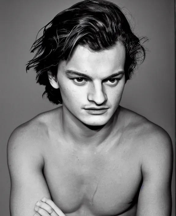 Image similar to joe keery by robert mapplethorpe