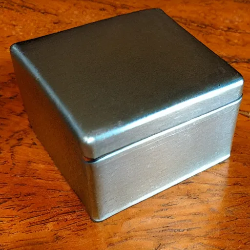 Prompt: metal box