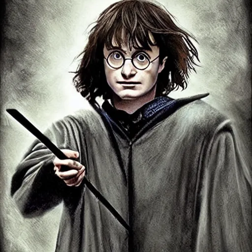 Image similar to Harry Potter as a Death Eater.