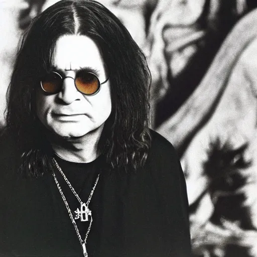 Prompt: ozzy osbourne as a ghost