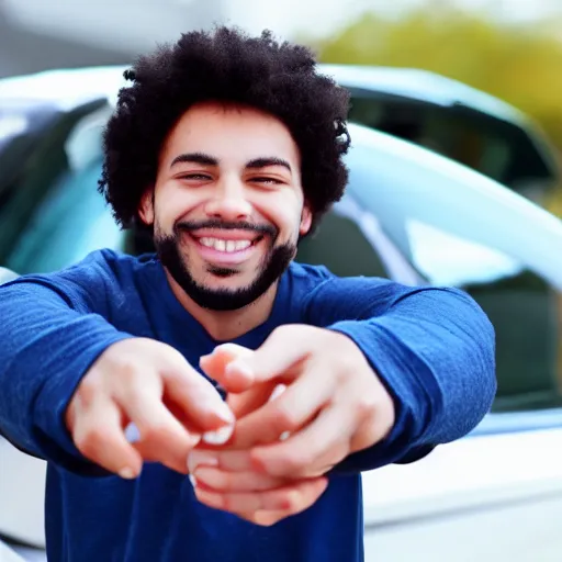 Image similar to holding a car with his hands