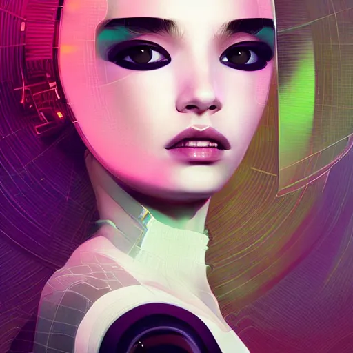 Image similar to portrait beautiful sci - fi girl, futuristic metropolis, digital art, pop art by hsiao - ron cheng