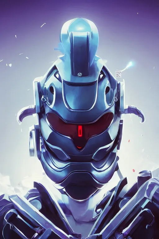 Image similar to epic mask helmet robot ninja portrait stylized as fornite style game design fanart by concept artist gervasio canda, behance hd by jesper ejsing, by rhads, makoto shinkai and lois van baarle, ilya kuvshinov, rossdraws global illumination radiating a glowing aura global illumination ray tracing hdr render in unreal engine 5