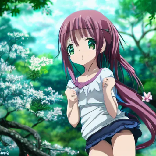Prompt: Anime, girl, cute, Nature, Japan, hyper-detailed, outdoors, 8k,