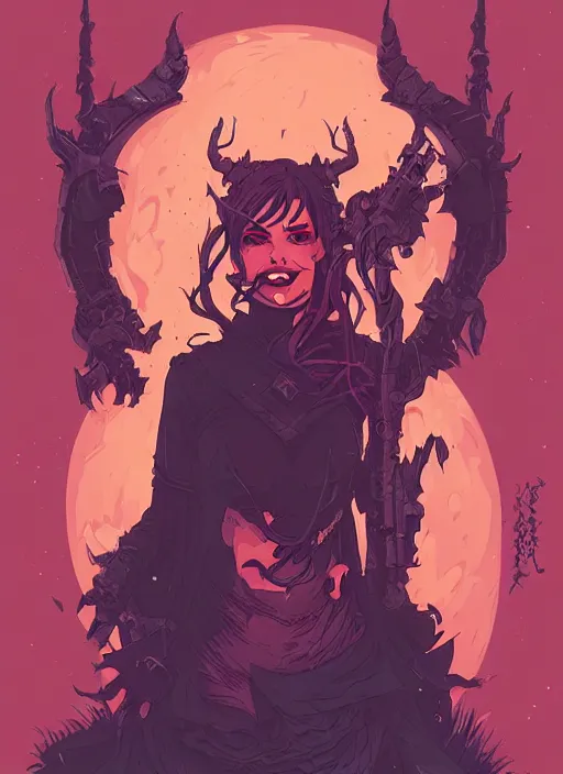 Image similar to beautifull succubus, cute face. dark fantasy, d & d, artstation, art by petros afshar, tom whalen, laurie greasley and greg rutkowski and ilya kuvshinov