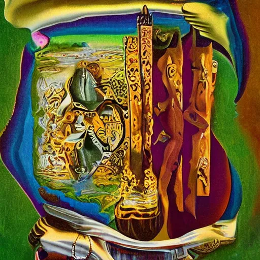 Image similar to If we had more time, We could live forever, Just you and I, We could be together, surrealism, in the style of Salvador Dali, oil on canvas, 8K beautiful detailed mural