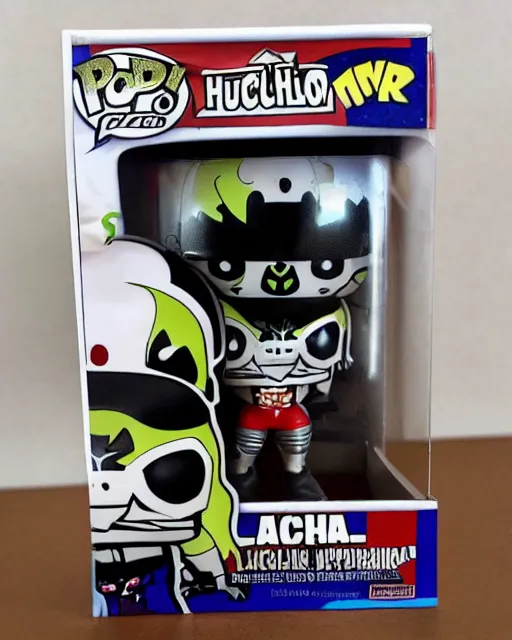 Image similar to luchador wrestler Funko Pop. Photographic, photography