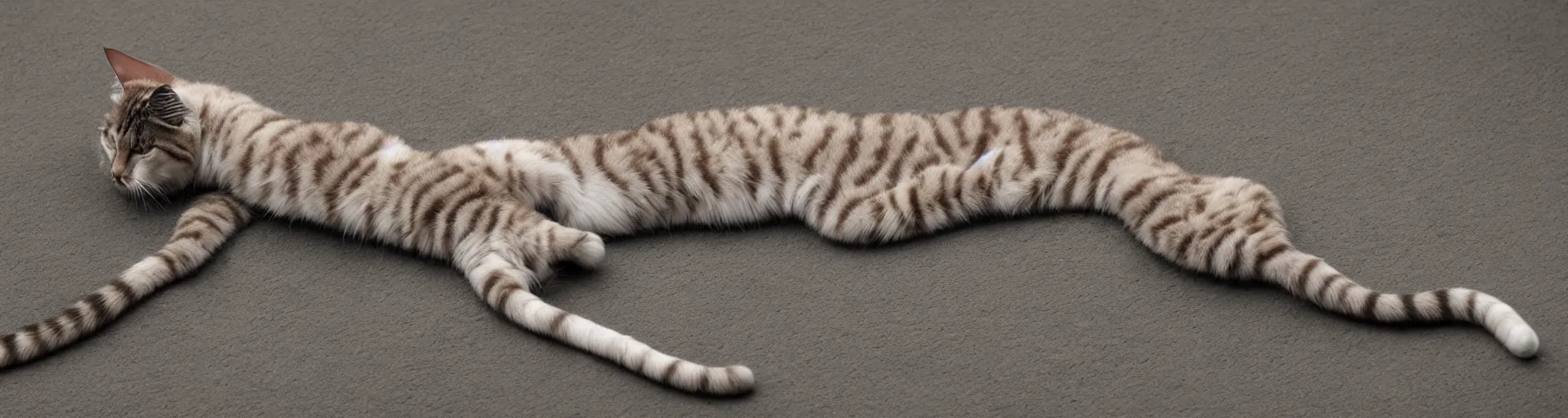 Prompt: extremely long cat (hyper realistic)