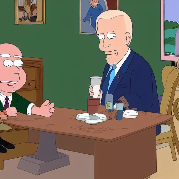 Image similar to joe biden in the tv show family guy