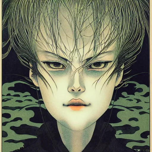 Image similar to prompt : portrait of muse soft light painted by takato yamamoto, inspired by ghost in shell anime, smooth face feature, intricate oil painting, high detail, sharp high detail, manga and anime