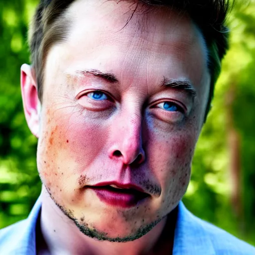 Image similar to A portrait photo of Elon Musk teams up with a teenage Elon Musk, perfect faces, 50 mm, award winning photography