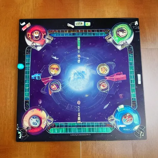 Image similar to A alien board game