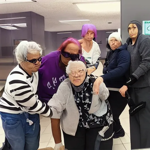 Grandma gang robbing a bank stable diffusion openart