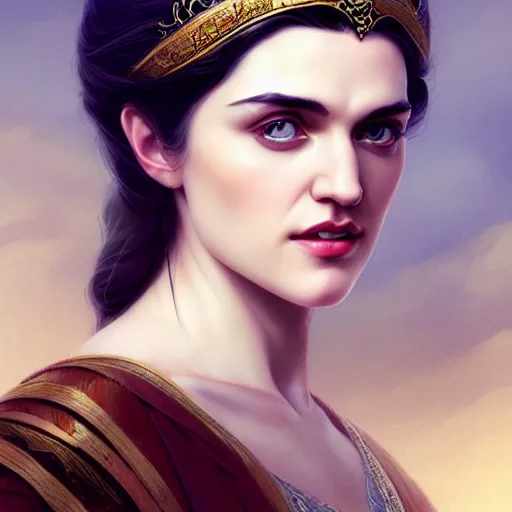 Image similar to beautiful & natural Katie McGrath as an Enlightenment-Era princess by Artgerm and Greg Rutkowski, intricate, elegant, highly detailed, digital painting, artstation, concept art, smooth, sharp focus, illustration