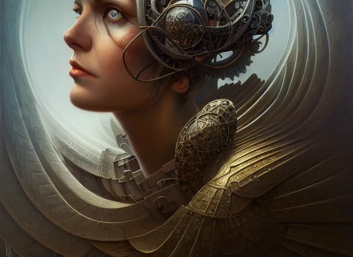 Image similar to portrait shot of bauhaus architecture, intricate, elegant, highly detailed, centered, digital painting, artstation, concept art, smooth, sharp focus, illustration, artgerm, tomasz alen kopera, peter mohrbacher, donato giancola, joseph christian leyendecker, wlop, boris vallejo