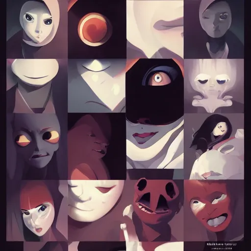 Image similar to face icon stylized minimalist ahh! real monsters, loftis, cory behance hd by jesper ejsing, by rhads, makoto shinkai and lois van baarle, ilya kuvshinov, rossdraws global illumination